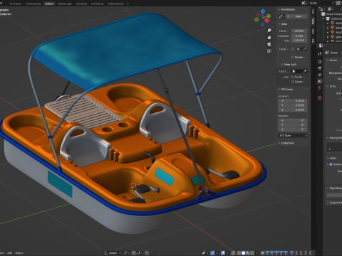 Pedal Boat Modelo 3D