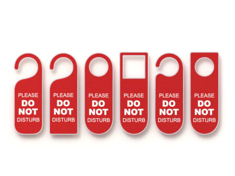 Do Not Disturb Door Hanger with Knob 3D Model