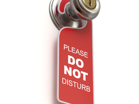Do Not Disturb Door Hanger with Knob 3Dモデル