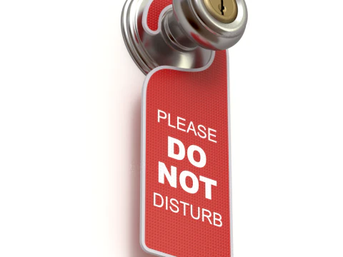 Do Not Disturb Door Hanger with Knob 3D Model
