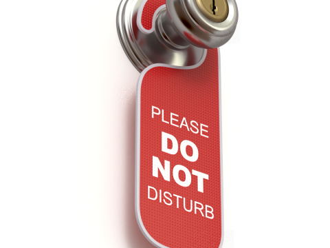 Do Not Disturb Door Hanger with Knob 3Dモデル