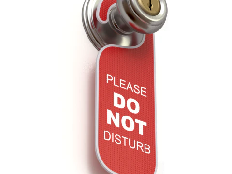 Do Not Disturb Door Hanger with Knob 3D Model