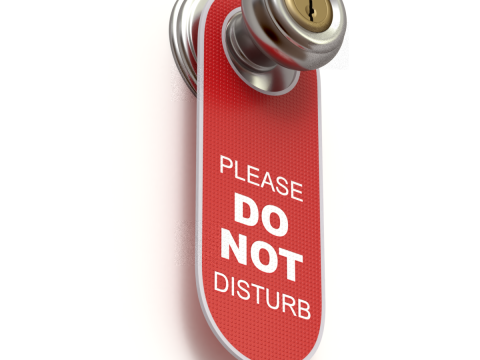 Do Not Disturb Door Hanger with Knob 3Dモデル