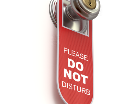 Do Not Disturb Door Hanger with Knob 3Dモデル