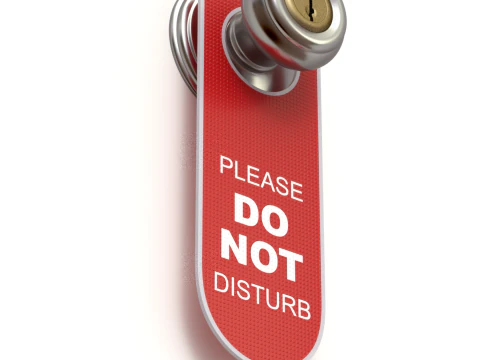 Do Not Disturb Door Hanger with Knob 3D Model