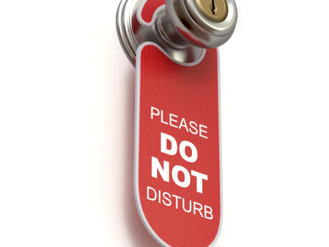 Do Not Disturb Door Hanger with Knob 3D Model