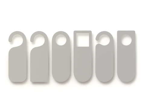 Do Not Disturb Door Hanger with Knob 3D Model