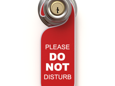 Do Not Disturb Door Hanger with Knob 3Dモデル