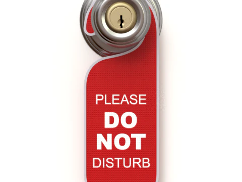 Do Not Disturb Door Hanger with Knob 3D Model
