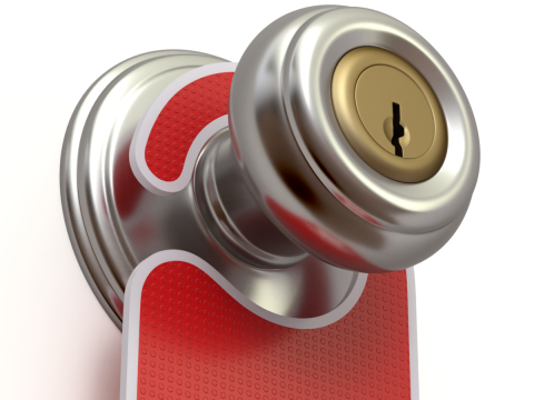 Do Not Disturb Door Hanger with Knob 3Dモデル