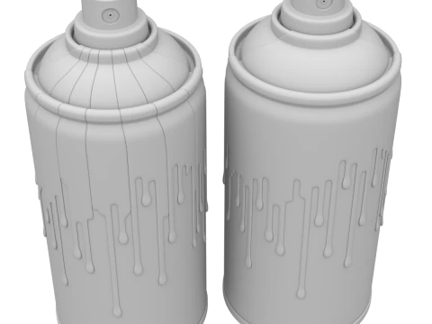 Spray Can with paint 3D Model