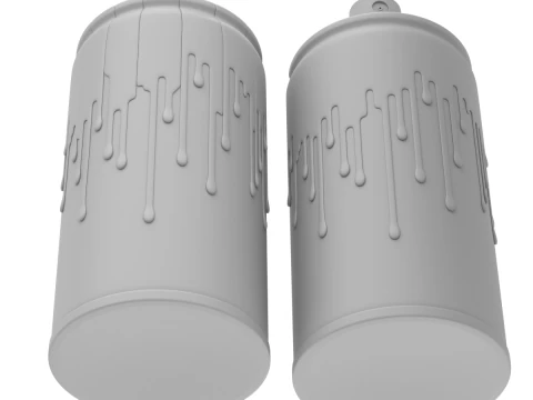 Spray Can with paint 3D Model