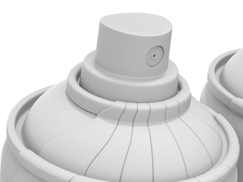 Spray Can with paint 3D Model