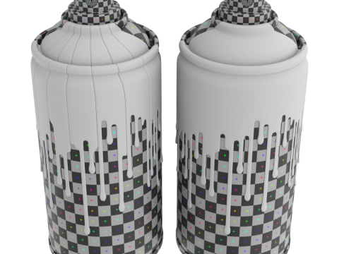 Spray Can with paint 3D मॉडल