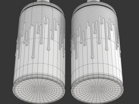 Spray Can with paint 3D Model