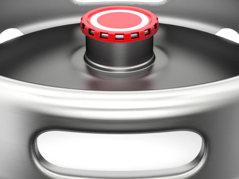 Beer Kegs on the Pallet 3D Model