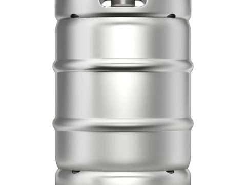 Beer Kegs on the Pallet 3D Model