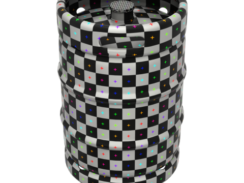 Beer Kegs on the Pallet 3D Model