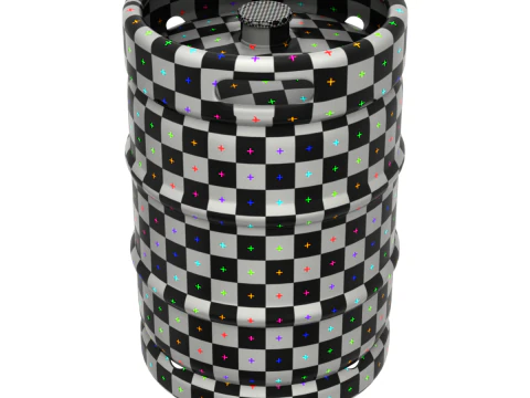 Beer Kegs on the Pallet 3D Model