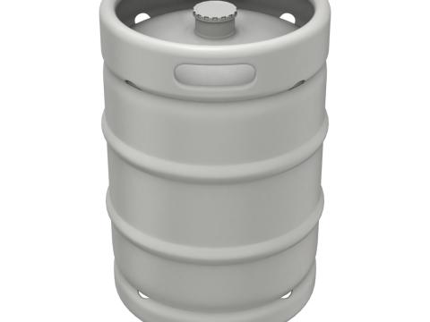 Beer Kegs on the Pallet 3D Model
