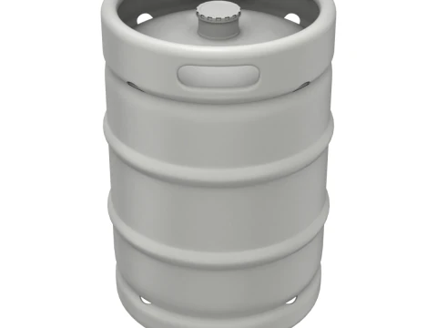 Beer Kegs on the Pallet 3D Model