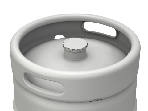 Beer Kegs on the Pallet 3D Model