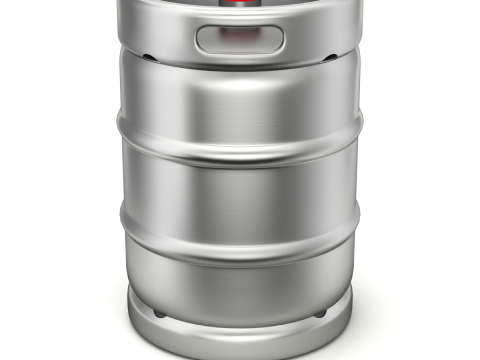 Beer Kegs on the Pallet 3D Model