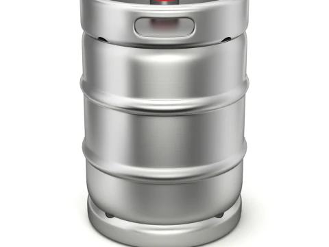 Beer Kegs on the Pallet 3D Model