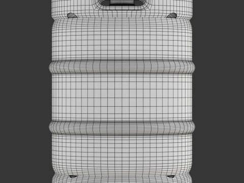 Beer Kegs on the Pallet 3D Model