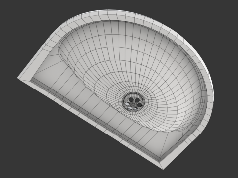 Retro Washing Sink 3Dモデル