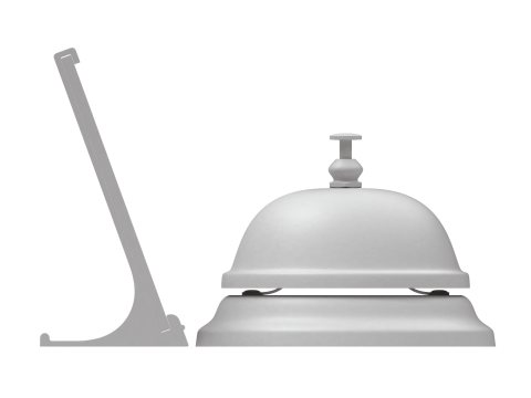 Reception Bell with Sign 3D मॉडल