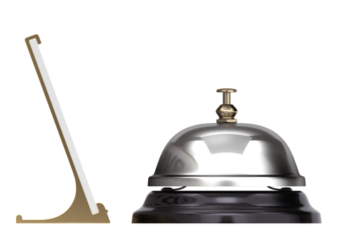 Reception Bell with Sign 3D मॉडल