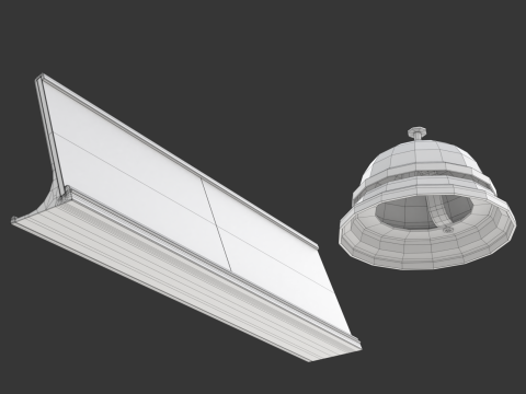 Reception Bell with Sign 3D मॉडल