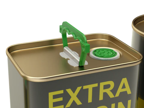 Olive Oil Can Set 3D Model