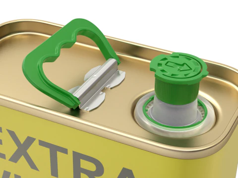 Olive Oil Can Set 3D Model