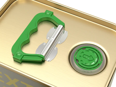 Olive Oil Can Set 3D Model