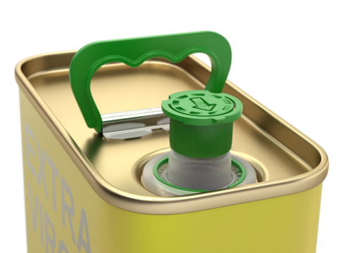 Olive Oil Can Set Model 3D