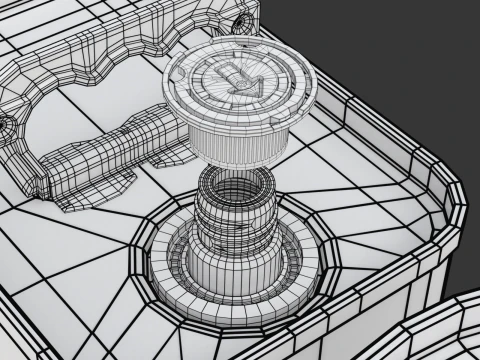 Olive Oil Can Set 3D Model