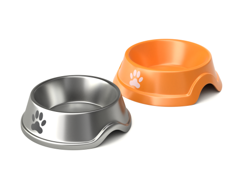 Metal and Plastic Dog Bowl 3D Model