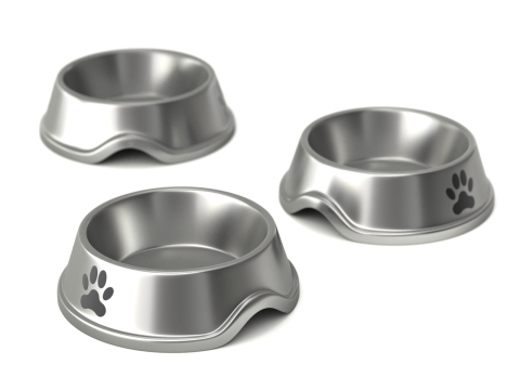 Metal and Plastic Dog Bowl Modèle 3D