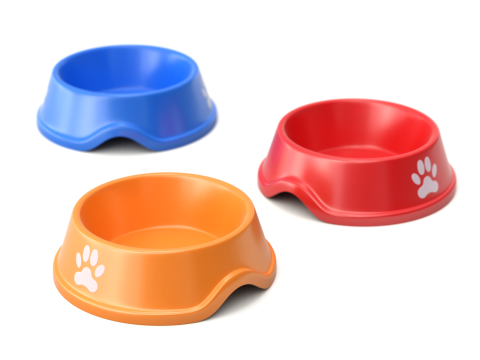 Metal and Plastic Dog Bowl Modèle 3D