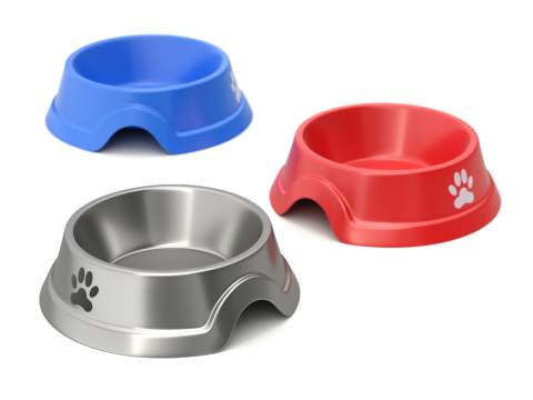Metal and Plastic Dog Bowl Modèle 3D