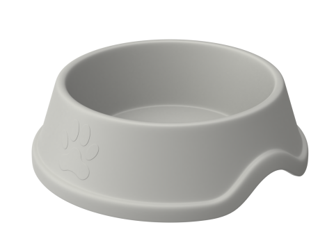 Metal and Plastic Dog Bowl Modèle 3D