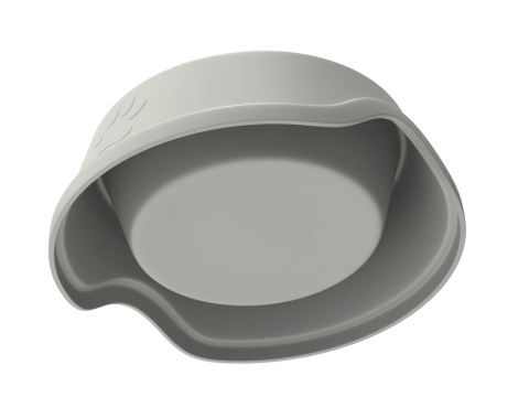 Metal and Plastic Dog Bowl Modèle 3D