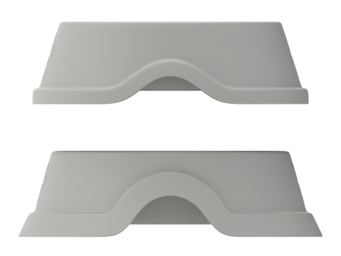 Metal and Plastic Dog Bowl Modèle 3D