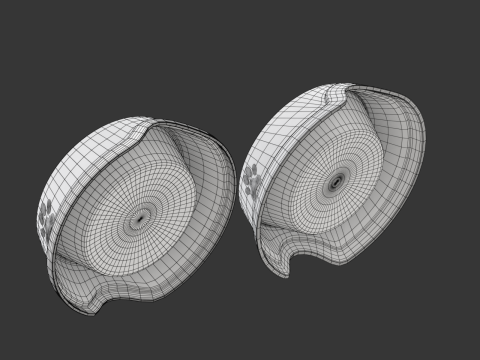 Metal and Plastic Dog Bowl Modèle 3D