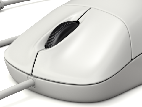 Computer Mouse with USB Plug Modelo 3D