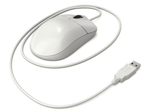 Computer Mouse with USB Plug Modelo 3D