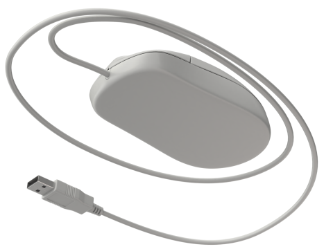 Computer Mouse with USB Plug Modelo 3D