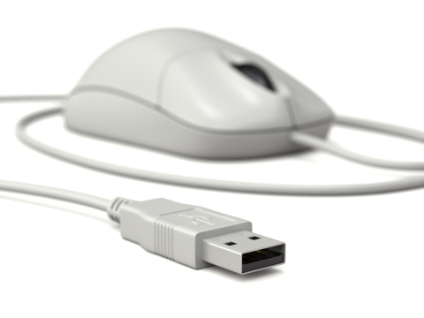Computer Mouse with USB Plug Modelo 3D